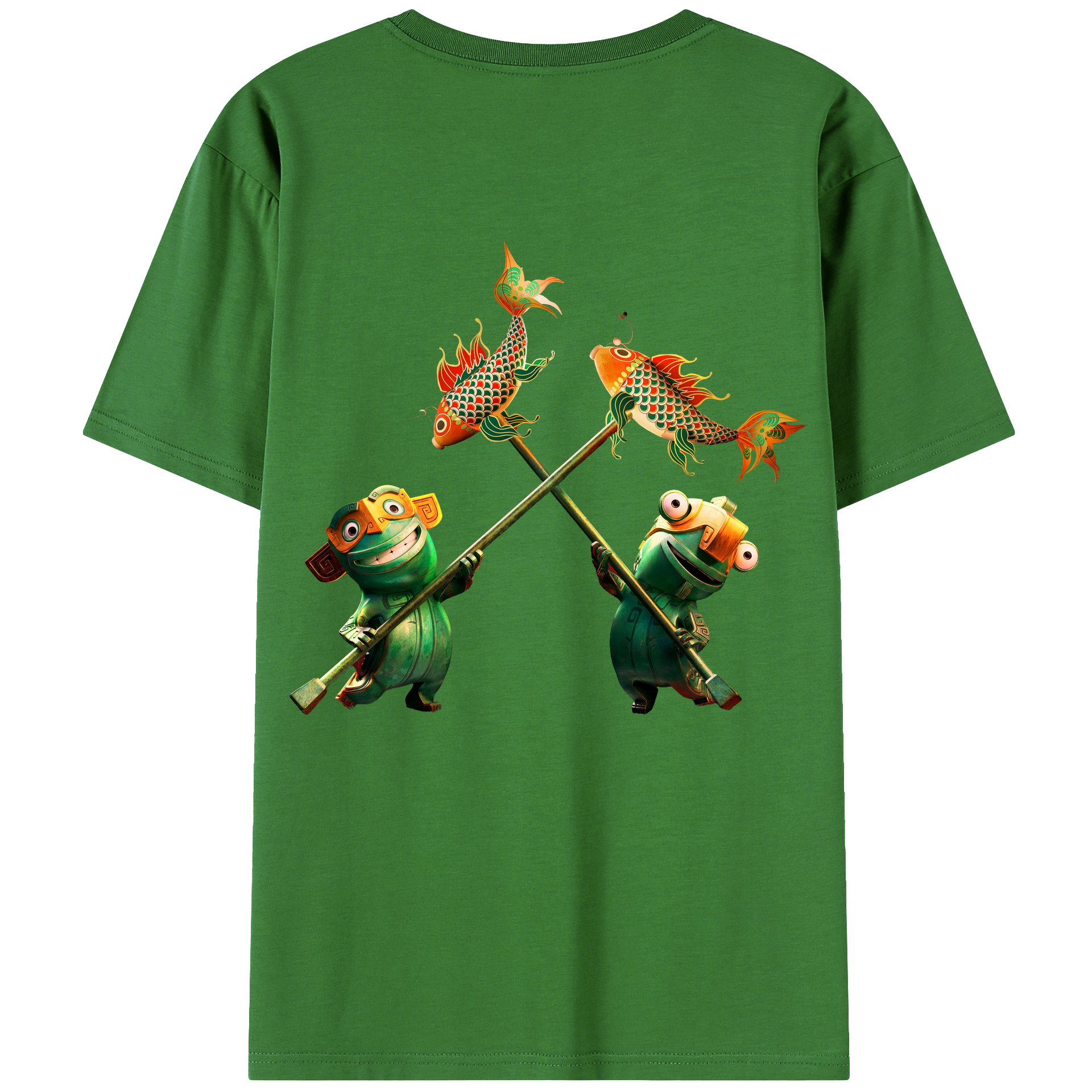 （画像用） Ne Zha 2 ナタ 魔童の大暴れ レディース半袖Tシャツ(バックプリント)